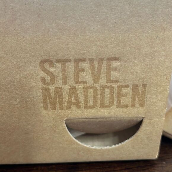 STEVE MADDEN Women's Kimmie Wedge Sandal Blu Snake Size 8 Cork Platform NEW - Picture 8 of 9